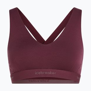 Термоактивен сутиен icebreaker Merino 125 Cool-Lite Sprite Racerback dark berry