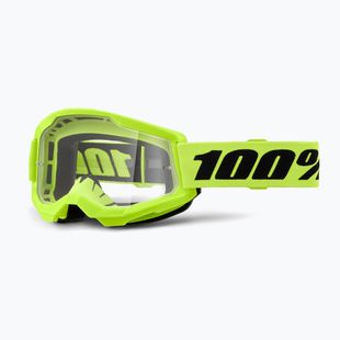 Велосипедна маска 100% Strata 2 neon yellow/clear