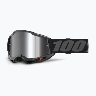 Велосипедна маска 100% Strata 2 black/silver mirror