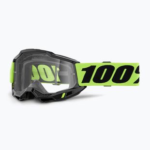 Детска велосипедна маска 100% Accuri 2 Junior neon yellow/clear