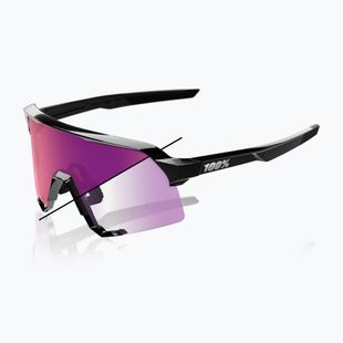 Слънчеви очила 100% S3 LE gloss black/purple flash mirror photochromic