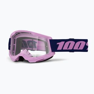 Велосипедна маска 100% Strata 2 purple/clear