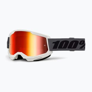 Велосипедна маска 100% Strata 2 grey/red mirror