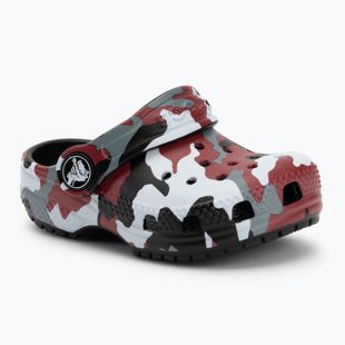 Crocs Classic Camo Clog Toddler джапанки black/red