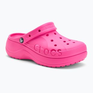 Crocs Baya Platform Clog джапанки електриково розово