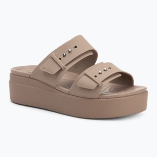 Дамски джапанки Crocs Brooklyn Low Wedge latte