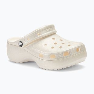 Дамски джапанки Crocs Classic Platform Glitter chalk