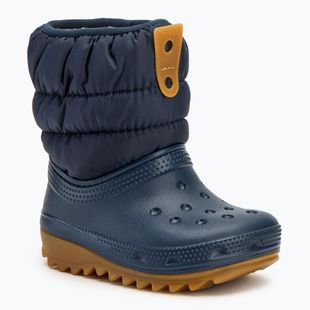 Детски ботуши за сняг Crocs Classic Neo Puff Boot Toddler navy/gum
