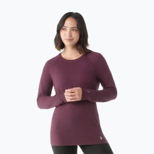 Дамска термо блуза с дълъг ръкав Smartwool Classic All-Season Merino Thermal Longsleeve Base Layer Crew Boxed eggplant