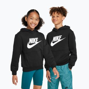 Детски Nike Club Fleece Hoodie черен/бял