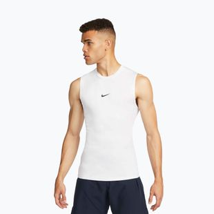 Мъжка тениска Nike Pro Dri-Fit Tight Sleeveless Fitness white/black