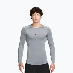 Мъжка блуза с дълъг ръкав за тренировка Nike Pro Dri-Fit Tight Fitness smoke grey/black