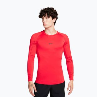Мъжка блуза с дълъг ръкав за тренировка Nike Pro Dri-Fit Tight Fitness university red/black