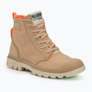 Palladium Pampa Lite+ Hi бежови ботуши с тен