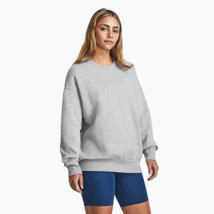Under Armour дамски суитшърт Icon Fleece Crew mod gray light heather/white