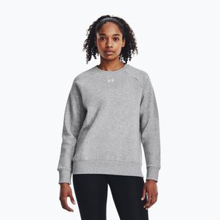 Дамски суитшърт Under Armour Rival Fleece Crew mod grey light heather/white