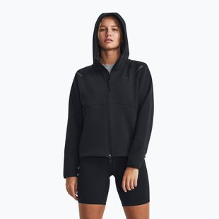 Дамски суитшърт Under Armour Unstoppable Fleece FZ black/black