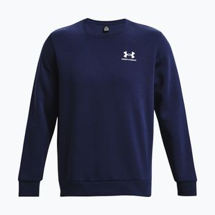 Мъжки суитшърт Under Armour Essential Fleece Crew midnight navy/white