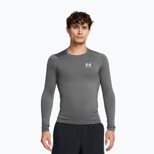 Мъжка блуза с дълъг ръкав за тренировка Under Armour Heat Gear Armour Comp castlerock/ white