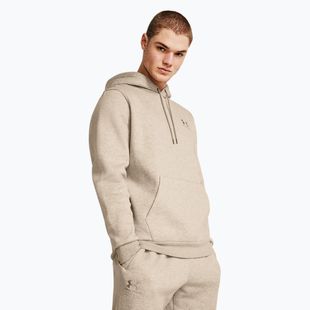 Мъжки суитшърт Under Armour Essential Fleece Hoodie timberwolf taupe light hthr/timberwolf taupe