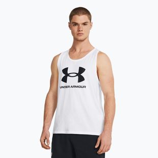 Under Armour Sportstyle Logo бяло/черно мъжки потник