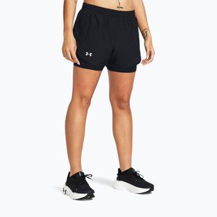 Къси панталони за бягане за жени Under Armour Fly By 2in1 black/black/reflective