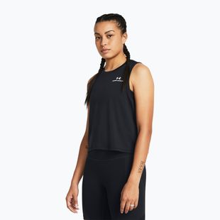 Under Armour Rush Energy Crop Tank черен/бял дамски топ за тренировка