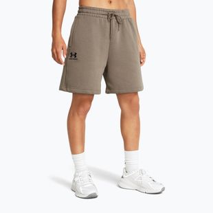 Under Armour дамски къси панталони Essl Flc Relax BF taupe dusk/black