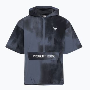 Мъжко яке за тренировка Under Armour Project Rock Warm Up с качулка Downpour gray/mod gray