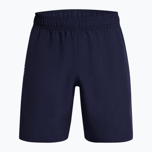 Мъжки тренировъчни шорти Under Armour Tech Woven Wordmark midnight navy/white