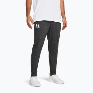 Мъжки панталони Under Armour Rival Terry Jogger, castlerock light heather/onyx white
