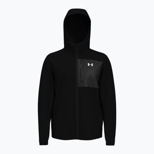 Мъжко яке за тренировки Under Armour Shield Hooded black/white
