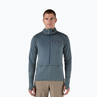 Мъжко софтшел яке Patagonia R1 Hybrid Pullover utility blue