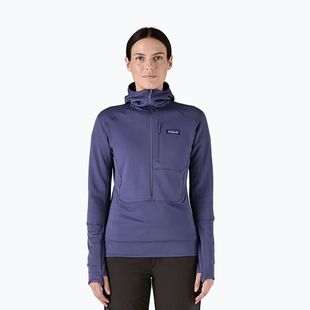 Дамско софтшел яке Patagonia R1 Hybrid Pullover Hoody solstice purple