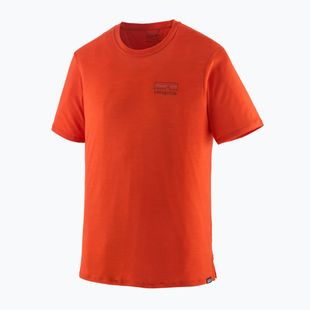 Мъжка риза Patagonia Cap Cool Merino Blend Graphic Shirt fitz roy strata/pollinator orange