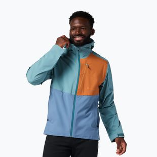 Мъжко софтшел яке Cotopaxi Impermeo 3L Hooded Shell everglade and steel blue