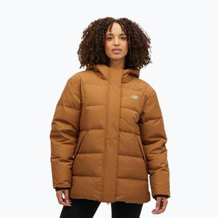 Дамско пухено яке New Balance NBX Soft Alpine Icon Down brown