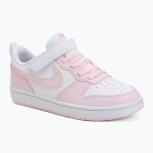 Детски обувки Nike Court Borough Low Recraft white/pink foam