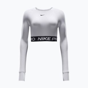 Дамски топ с дълъг ръкав за тренировка Nike Pro 365 Dri-Fit white/black
