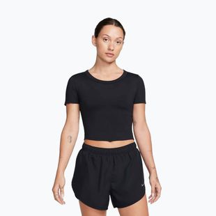 Дамска тениска за тренировка Nike One Fitted Dri-Fit Cropped Top black
