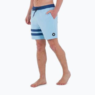 Мъжки къси панталони за плуване Hurley Phantom Eco Block Party Volley 17" blue dream