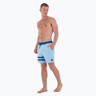 Мъжки къси панталони за плуване Hurley Phantom Eco Block Party Volley 17" blue dream