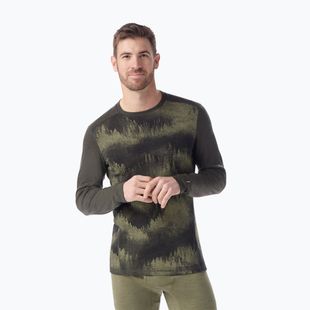 Мъжка термоактивна блуза Smartwool Merino 250 Baselayer Crew Boxed north woods foggy pines