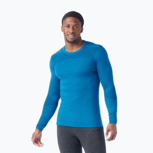 Мъжка термо блуза с дълъг ръкав Smartwool Intraknit Merino Base Layer Crew nival blue / navy