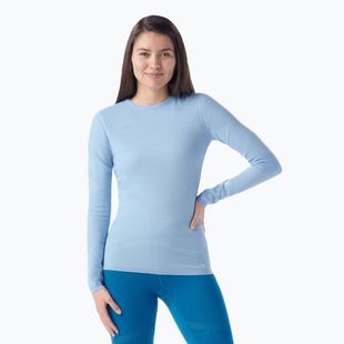 Дамска термо блуза с дълъг ръкав Smartwool Intraknit Thermal Merino Baselayer Longsleeve Crew Serene blue / white