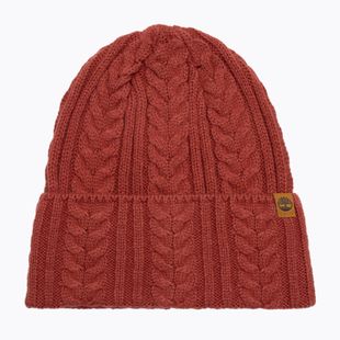 Дамска зимна шапка Timberland Cable Beanie garnet rose