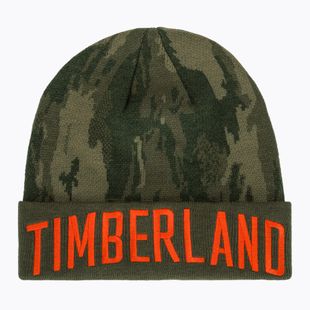 Мъжка зимна шапка Timberland Camo Jacquard leaf green