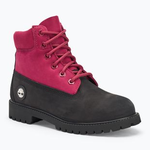Детски обувки Timberland Premium 6 In Lace black nubuck/dark pink