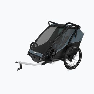 Thule Chariot Cab тъмно шистово ремарке за двоен велосипед