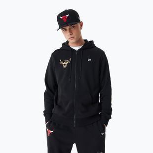Мъжки New Era Team Script FZ Hoody Chicago Bulls black